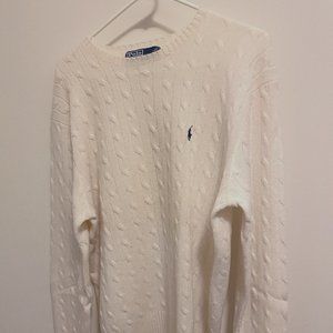 Keep Warm and Stylish with this Classic Polo Cable Knit Sweater!